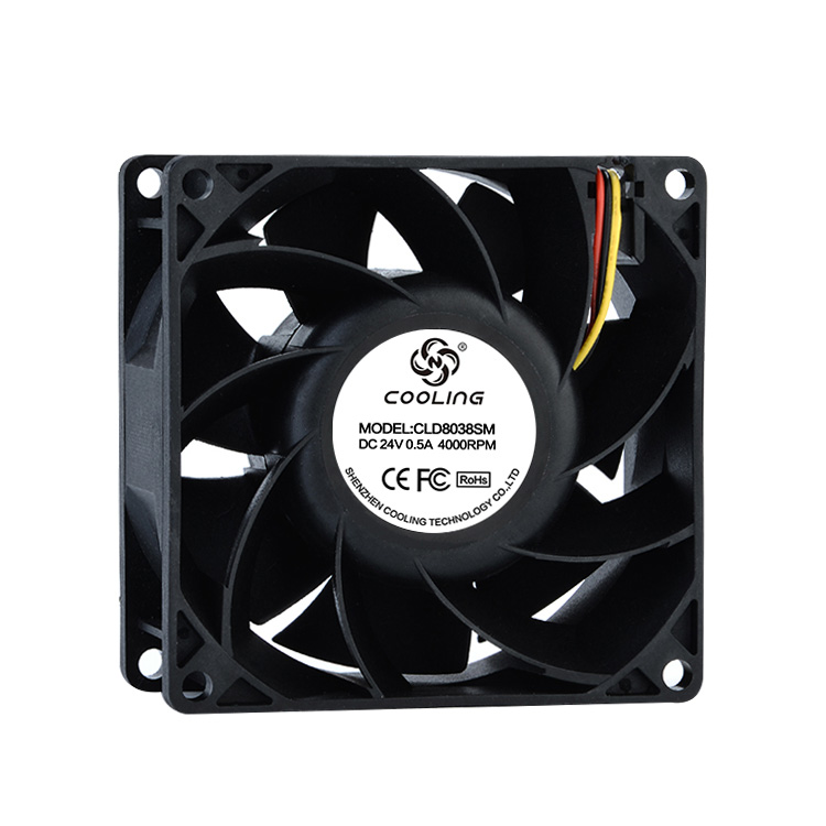 8038 12V 24V 48VDC (80X80X38mm) Cooling Fan