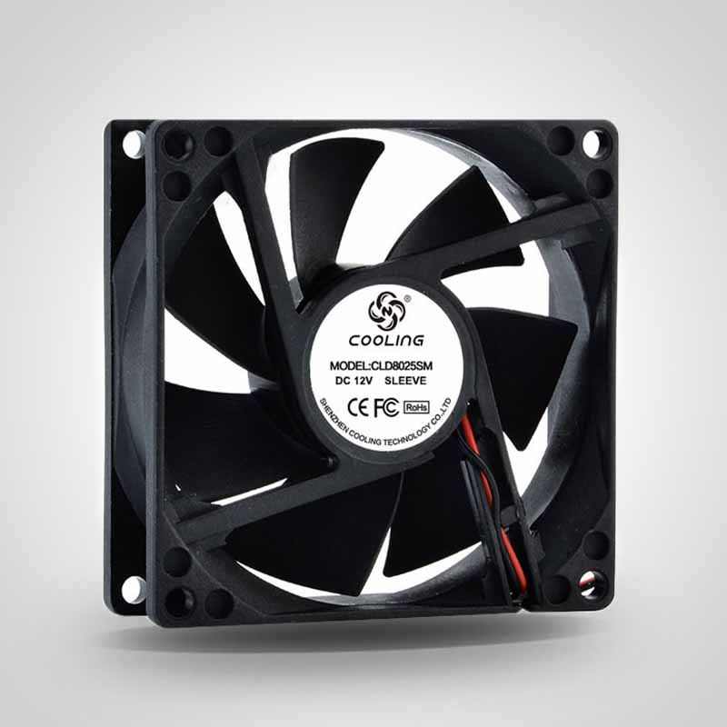 8025 12V 24V 48VDC (80X80X25mm) Cooling Fan
